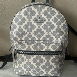 Kate Spade Blue and White Clover Pattern Bag